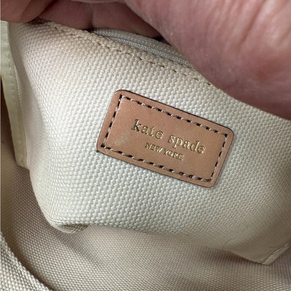 Kate Spade Vibrant Pink and Cream Canvas Tote - Picture 5 of 11